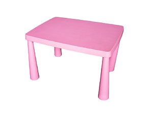 Children's plastic table - blue, pink