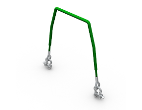 Rope 1-hinge 1 500 mm with loop-loop with a diameter of 12 mm