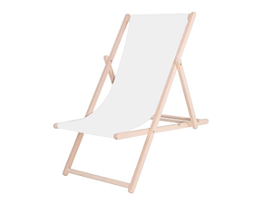 Wooden sun lounger SPRINGOS FLORENCE - light gray